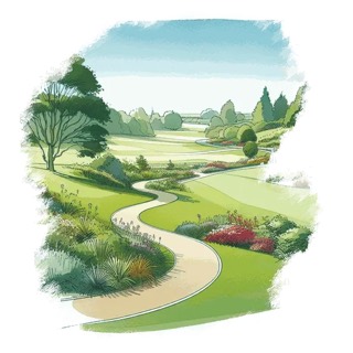 Illustration du mot « chemin », pour travailler le son « ch »