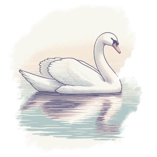 Illustration du mot « cygne », pour travailler le son « gn »