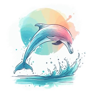 Illustration du mot « dauphin », pour travailler le son « ph »