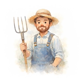 Illustration du mot « fermier », pour travailler le son « é » écrit er, ez, ier