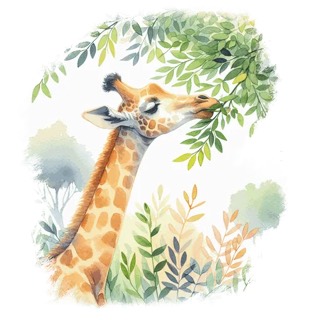 Illustration du mot « girafe », pour travailler le son « f »
