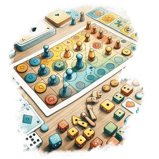 Illustration du mot « jeu », pour travailler le son « eu » (eu, œu)