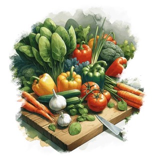 Illustration du mot « légumes », pour travailler le son « l »