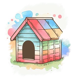 Illustration du mot « niche », pour travailler le son « ch »