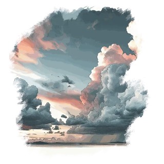 Illustration du mot « orage », pour travailler le son « o »