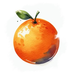 Illustration du mot « orange », pour travailler le son « o »