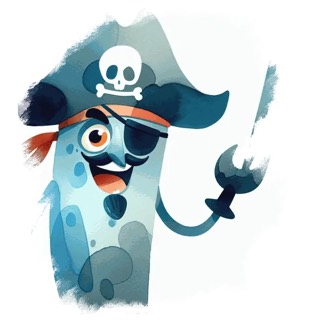 Illustration du mot « pirate », pour travailler le son « p »