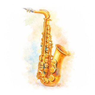 Illustration du mot « saxophone », pour travailler le son « x »